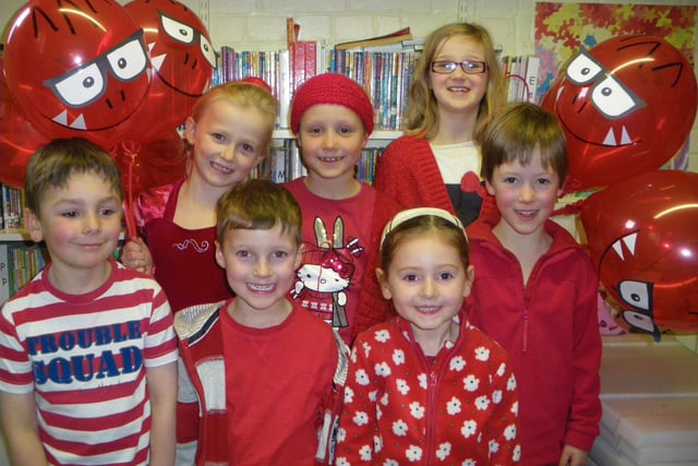 Ellingham First School's Comic Relief event in 2013.