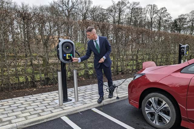 Rudding Park in Harrogate says its new electric vehicle chargers will be available to the public.