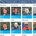 Tory candidates - There will be 19 councillors in the new Harrogate Town Council who will represent wards previously used by the defunct Harrogate Borough Council such as Saltergate, Coppice Valley and Valley Gardens.
