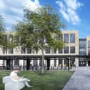 An artist's impression of how Harrogate College's new main building will look after its exciting £20 million rebuild. (Picture contributed)