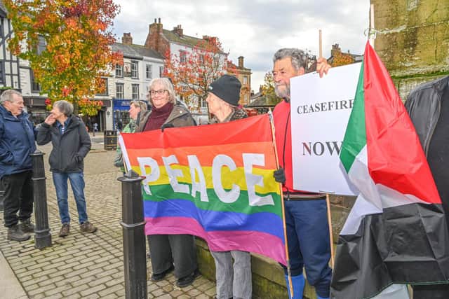 Ripon residents in support of peace welcome anyone who would like to join in unity.