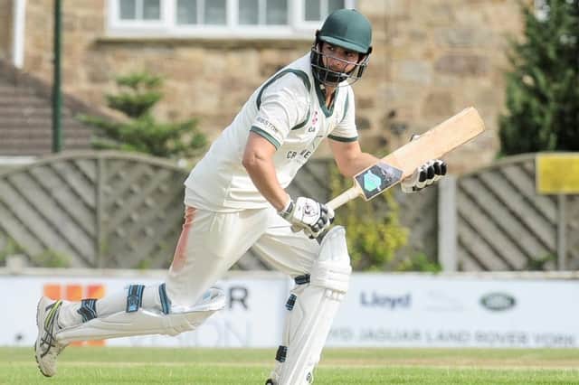 Greg Brown hit a ton to help Collingham & Linton CC to victory. Picture: Steve Riding