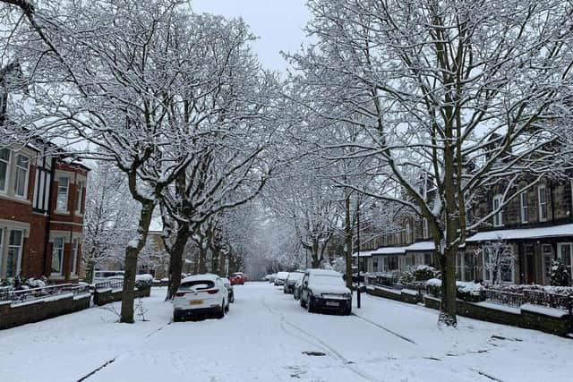 The Met Office has issued a new yellow weather warning for heavy snow across the Harrogate district