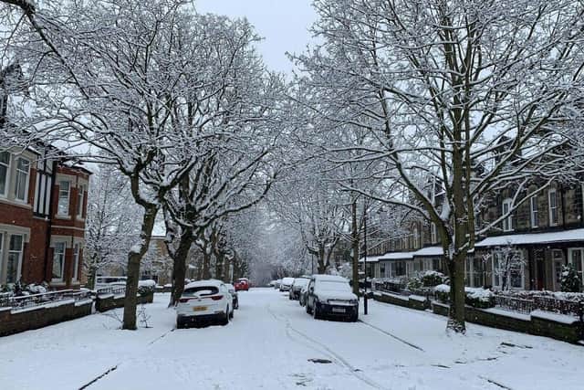 The Met Office has issued a new yellow weather warning for heavy snow across the Harrogate district