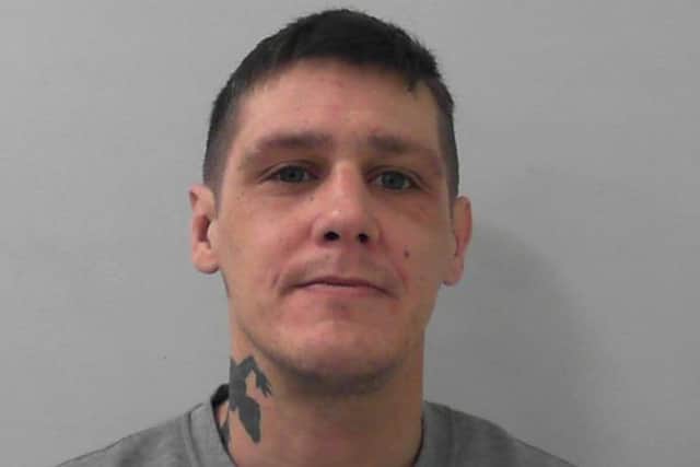 Lee Harpin is wanted in connection with a number of offences including stalking and harassment and could be in Harrogate district