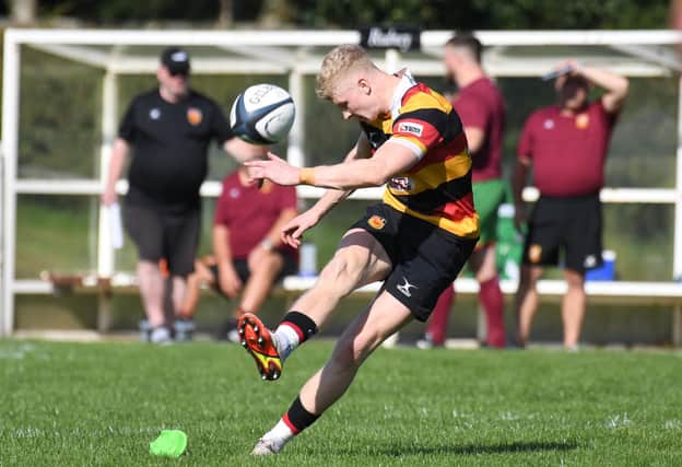 Rory Macnab and his Harrogate RUFC team-mates have made a positive start to their 2023/24 campaign. Picture: Gerard Binks