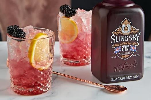 To make this cocktail at home, you will need 50ml Slingsby Blackberry Gin, 25ml Fresh Lemon Juice, 12.5ml Sugar Syrup and 7.5ml Crème de Mure