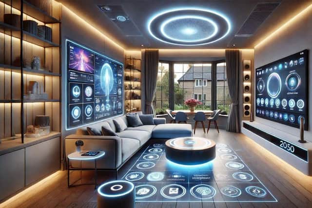 Living room - interactive projections will transform how we entertain & relax in our homes (pictured)