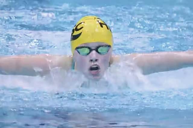 Harrogate & District Swimming Club ace Lois Child in action. Pictures: Submitted