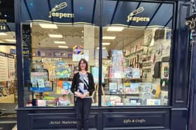 Lynn Cummings, of Jespers of Harrogate, is celebrating her 30th year working at one of the town's oldest shops