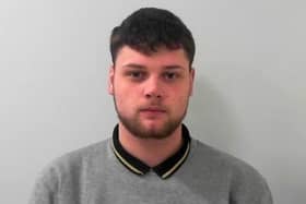 Ryan Hopper, from Harrogate, has been jailed for 19 months for burglary and causing ABH on a woman