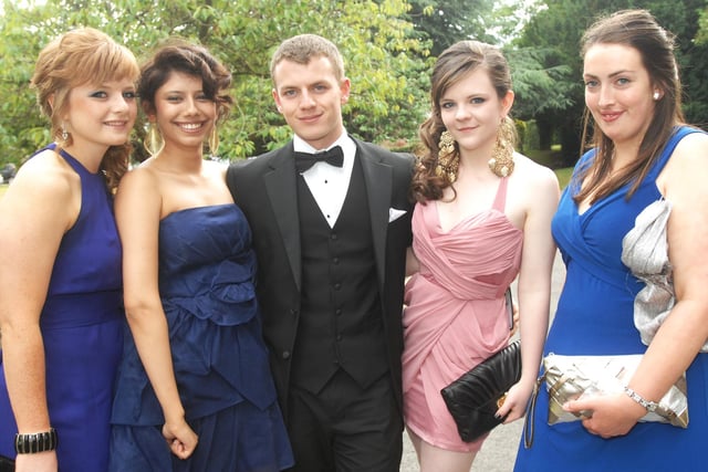 Harrogate Ladies' Collage in 2010 - Ruth Schofield, Haleema Nadir, Rory Roberts, Lucy Welch and Clare Higgins