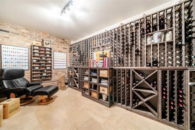 A professionally designed wine cellar.