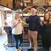 New hires at North Yorkshire-based brewery, T&R Theakston - Helen Barrett, Ben Parkinson and Hayley Dodds-Baddon.