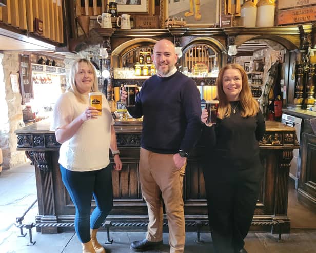 New hires at North Yorkshire-based brewery, T&R Theakston - Helen Barrett, Ben Parkinson and Hayley Dodds-Baddon.
