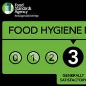 A restaurant in Harrogate has been given a three out of five food hygiene rating by the Food Standards Agency