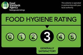 A restaurant in Harrogate has been given a three out of five food hygiene rating by the Food Standards Agency