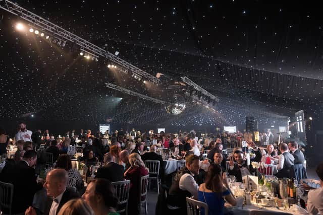 Guests at this year's Glitter Ball charity event at Rudding Park in Harrogate.