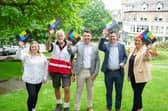 Members of the Harrogate BID team are among the well-known figures being 'locked up' and only released if they meet a fundraising target for local charity Saint Michaels’ Hospice. (Picture contributed)