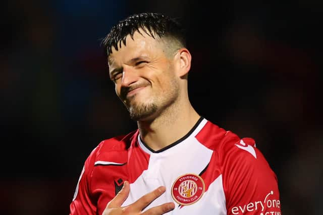 Josh March signed for Harrogate Town from League One Stevenage on transfer deadline day. Picture: Marc Atkins/Getty Images