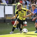 Stephen Duke-McKenna in pre-season action for Harrogate Town against Carlisle United. Pictures: Paul Thompson/ProSportsImages