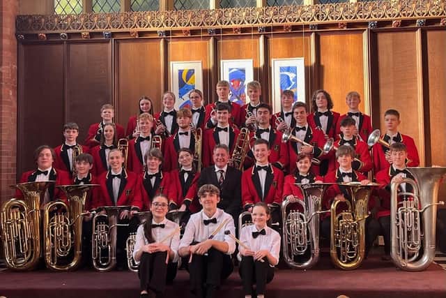 Tewit Youth Band at the National Youth Brass Band Championships, March 2024