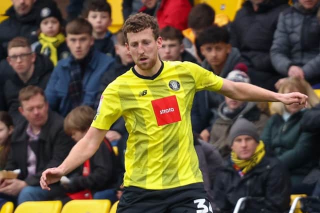 Tom Eastman made 21 appearances on loan at Harrogate Town during the 2022/23 campaign. Pictures: Matt Kirkham