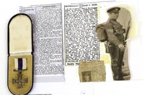 The Military Cross awarded to Second Lieutenant William Gilbert Dyer of the Durham Light Infantry for conspicuous gallantry and devotion of duty, when leading his platoon in France in 1918, sold for £900.