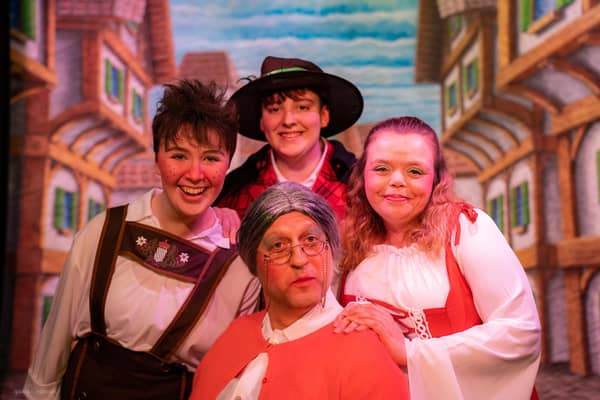 Part of the cast of The Snow Queen - the annual family panto presented by the hard-working and talented Knaresborough Players.
