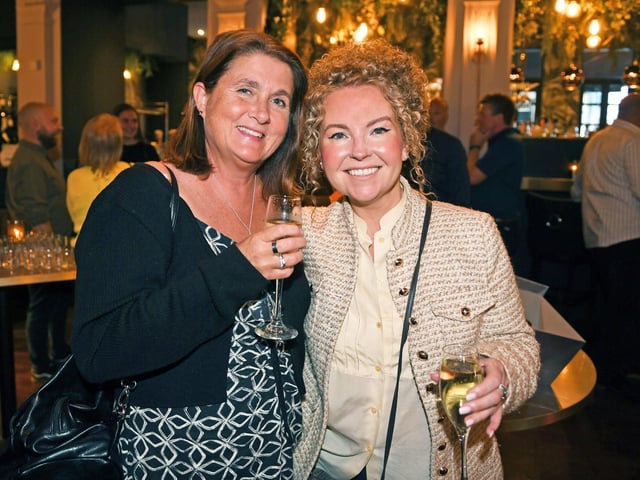 Claire Strachan and Louise Robertson-Rennard enjoying a celebratory drink at the Pickled Sprout in Harrogate