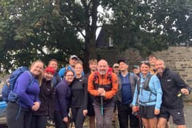 The 26-mile walk took place near Pateley Bridge in North Yorkshire.