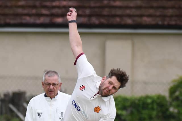 Russell Robshaw took five wickets for Bilton CC at the weekend, but couldn't save his side from defeat. Picture: Gerard Binks