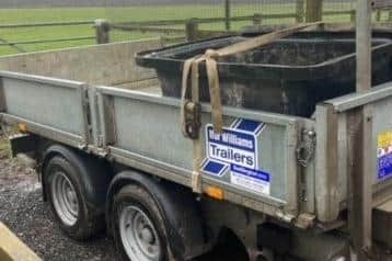 Police have issued an appeal for information after a trailer and building equipment were stolen in Tadcaster