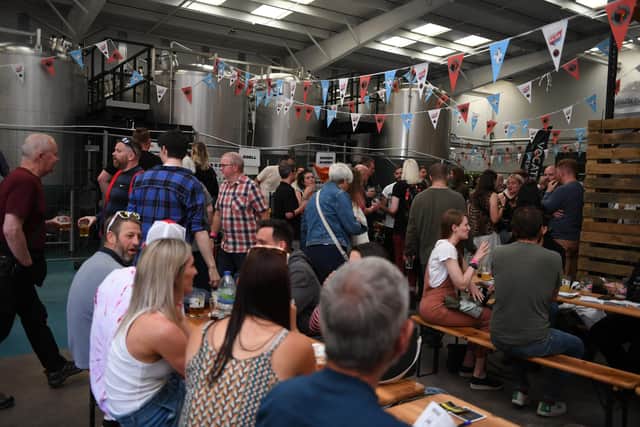 The first-ever Suds With Buds Invitational Beer Festival was presented by Rooster’s inside their own brewery in Harrogate. (Picture Gerard Binks)