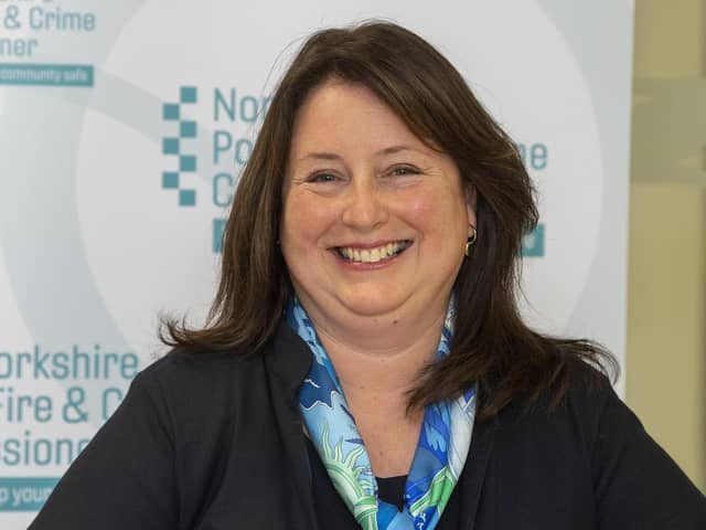 North Yorkshire Police, Fire and Crime Commissioner, Zoe Metcalfe. 
Picture: Tony Johnson