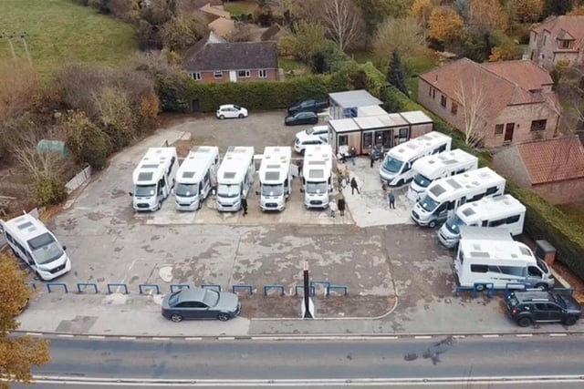 This motorhome hire business on Harrogate Road in Ferrensby is for sale with Ernest Wilson for £100,000