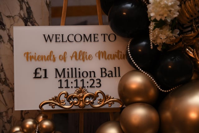 The Friends of Alfie Martin charity ball has raised an incredible £75,000 to help sick babies across Yorkshire