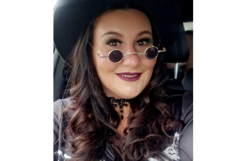 Pictured: Shauna Louise Thompson from Nidderdale supporting the steam-punk style this Halloween.