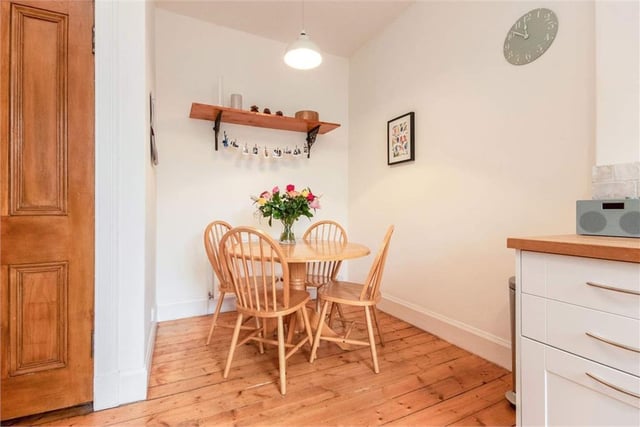 Kitchen dining area.
