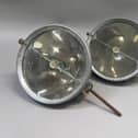 A pair of of Marchal Strilux headlights, commonly found on Bugatti, Bentley, Delahaye and others, will be auctioned at Morphets Collectors' Sale on Thursday, August 25, with an estimate of £200-£220.