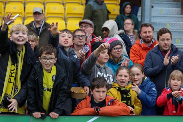 Harrogate Town's young supporters are the future of the club. Picture: Matt Kirkham