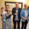 Artists Andrew Tyzack and William Watson West with 108 Fine Art gallery curators Scarlett, Gillian and India Scarlett. (Picture Graham Chalmers)