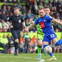 Jack Diamond in action for Harrogate Town during the 2021/22 season. Picture: Matt Kirkham