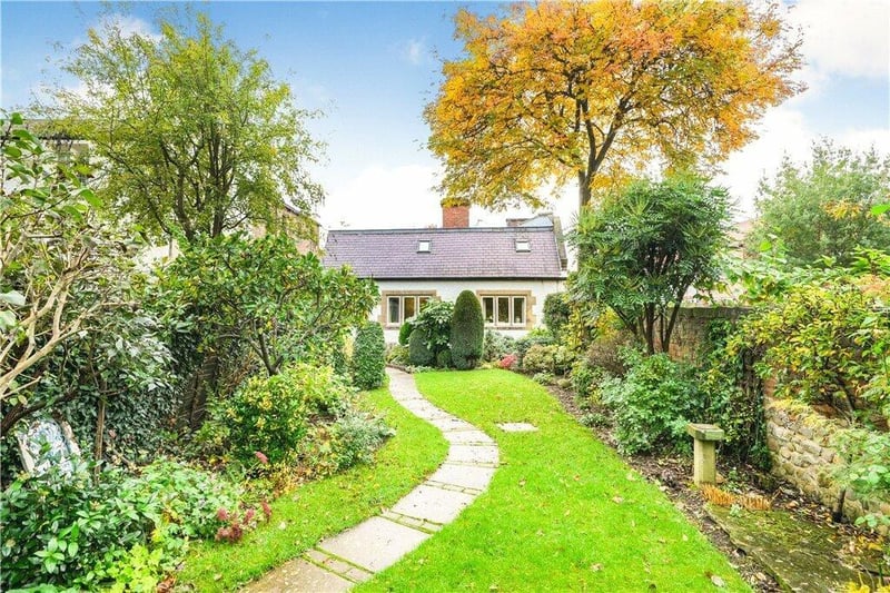 The private and mature lawned garden.