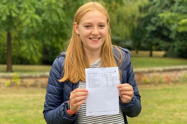 Eleanor Chaplin of Ripon Grammar School achieved four A*s plus an A* in her extended project qualification (EPQ)
