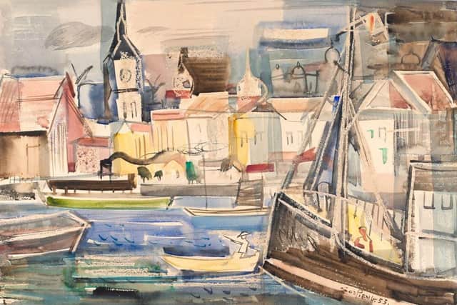 Cheong Soo Pieng, ‘Harbour Scene’ – estimate: £3,000-5,000