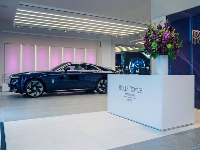 The new Rolls-Royce showroom at JCT600 Brooklands in Leeds