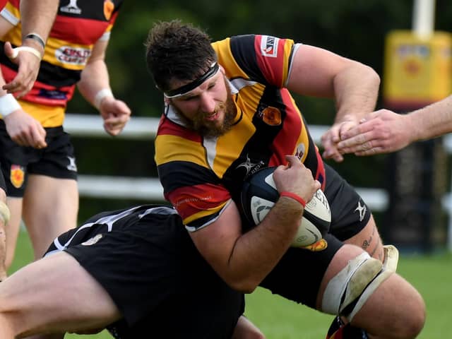 Sam Brady was a try-scorer for the third game in succession as Harrogate RUFC beat Chester at Rudding Lane. Picture: Gerard Binks