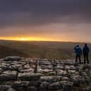 Walker's watch the Sunrise at Malham Cove.