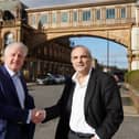 Opposed to £11.2m Harrogate Gateway project - Keith Tordoff MBE, left, Independent candidate to be Mayor of York and North Yorkshire, pictured with Richard Brown, the Reform UK candidate to be MP of Harrogate and Knaresborough. (Picture contributed)